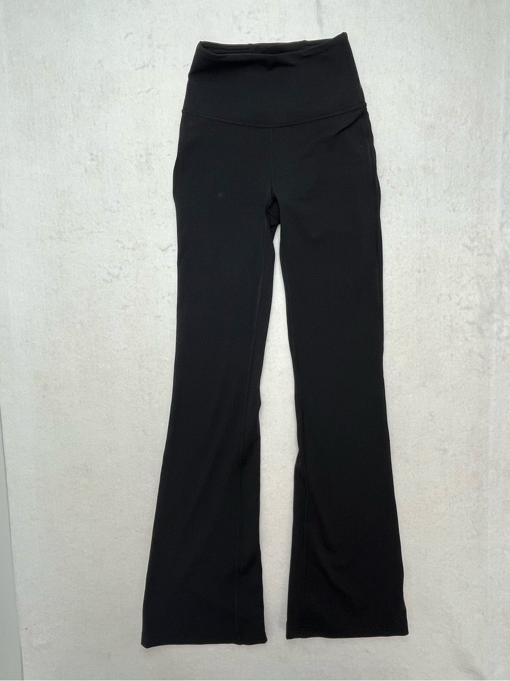 Lululemon Groove Pant Womens Black High Rise Flare Athletic Yoga Pants Size 2
